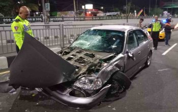 Kecelakaan Mobil di Underpass Kentungan