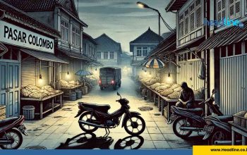 Ilustrasi Gambar Penangkapan Pelaku kejahatan Jalanan di pasar Colombo Sleman